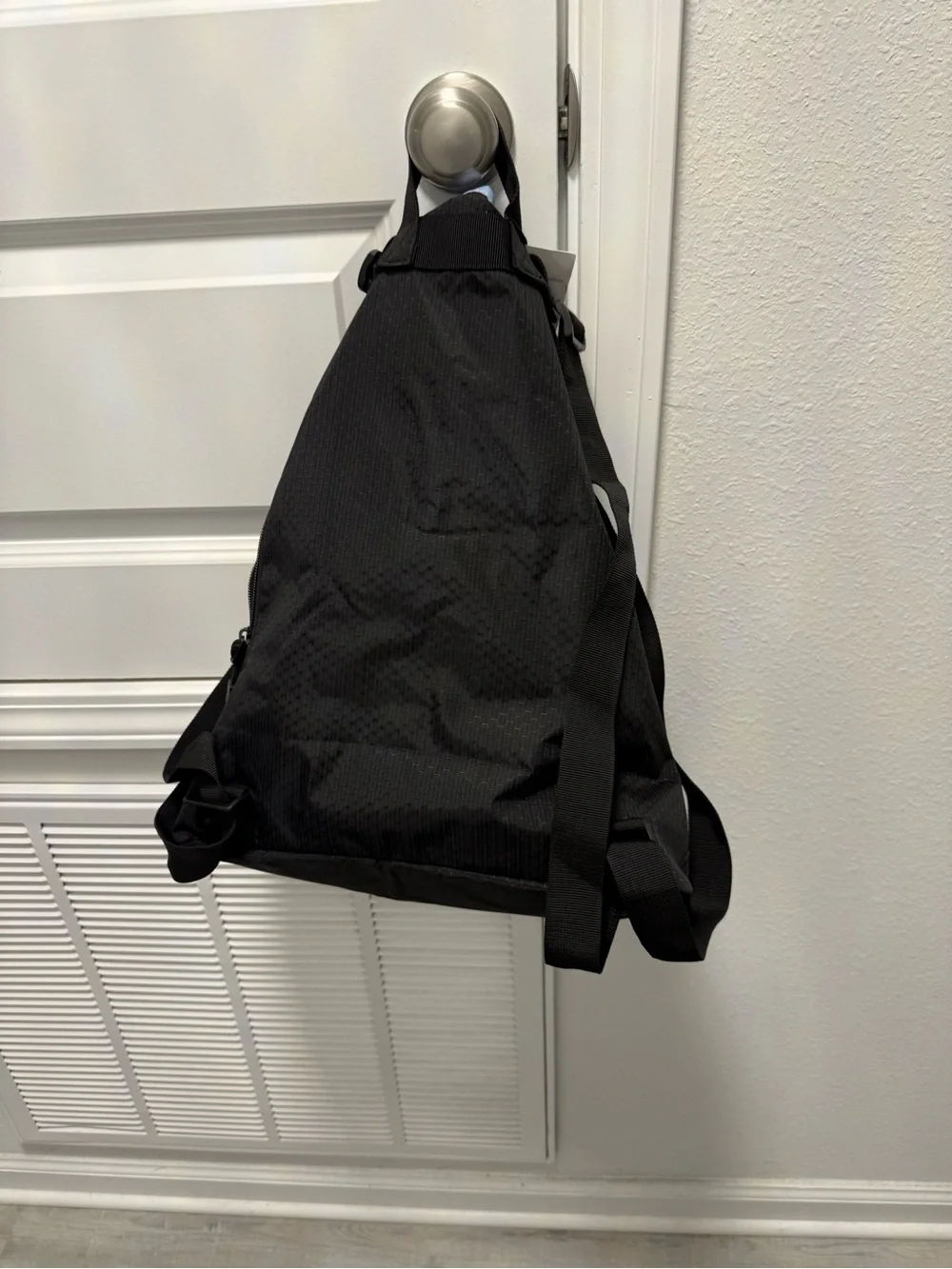 Mesh Drawstring Backpack for Women - Pastel Tie-Dye Black Accent